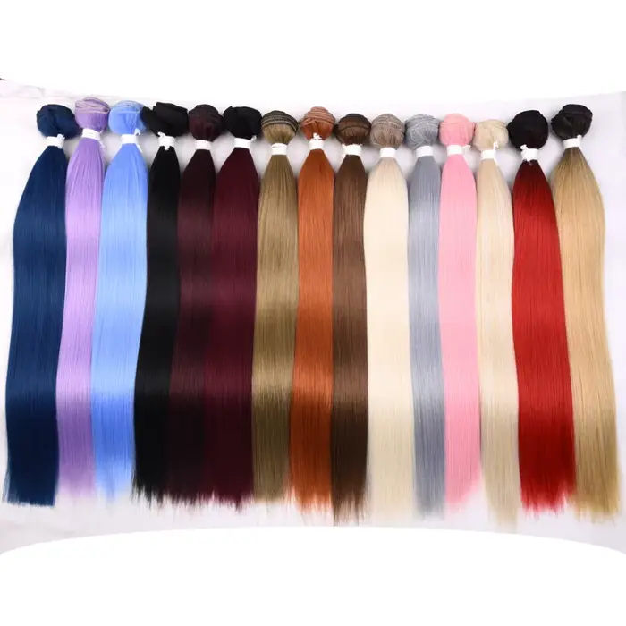 YunRong – tissage synthétique lisse Super Long, Extension capillaire, faux Yaki, tissage de cheveux 