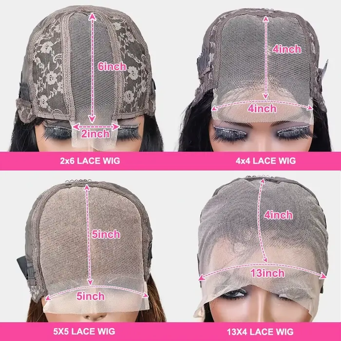Perruques Bob Courtes Ondulées en Cheveux Humains avec Dentelle Transparente HD 13x4, Densité 180, Perruque à Fermeture 5x5, Perruque Bob Ondulée Effet Mouillé Pré-Pluckée pour Femmes
