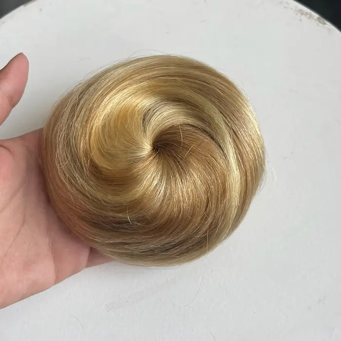 Chignon cheveux humains cordon