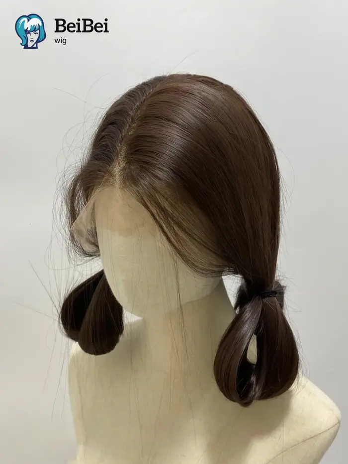 360 perruques noires brunes pour femmes 26 pouces longue droite pleine perruque de dentelle synthétique avec Fibers haute température pour Cosplay Peluca