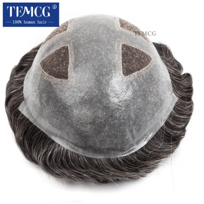 Perruque toupet pour hommes
