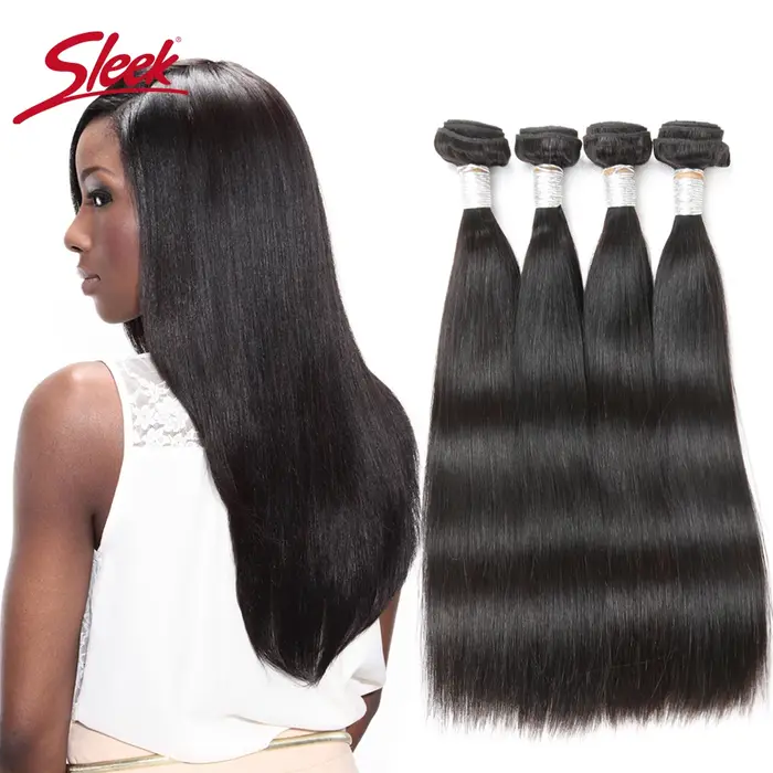 Tissage en lot péruvien Remy lisse et élégant, Extension de 8 à 30 pouces, 100 % cheveux humains nat