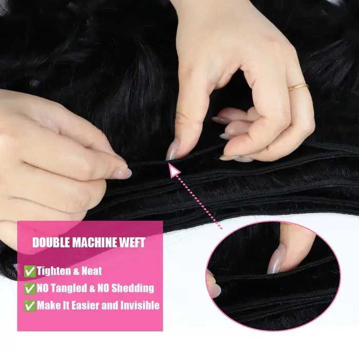 Tissage en lot brésilien naturel Body Wave birman