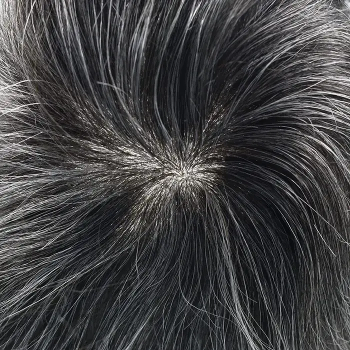 Toupet en PU Noué pour Homme