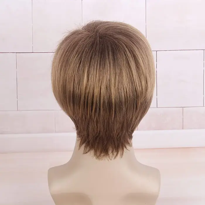 Perruque marron pour hommes