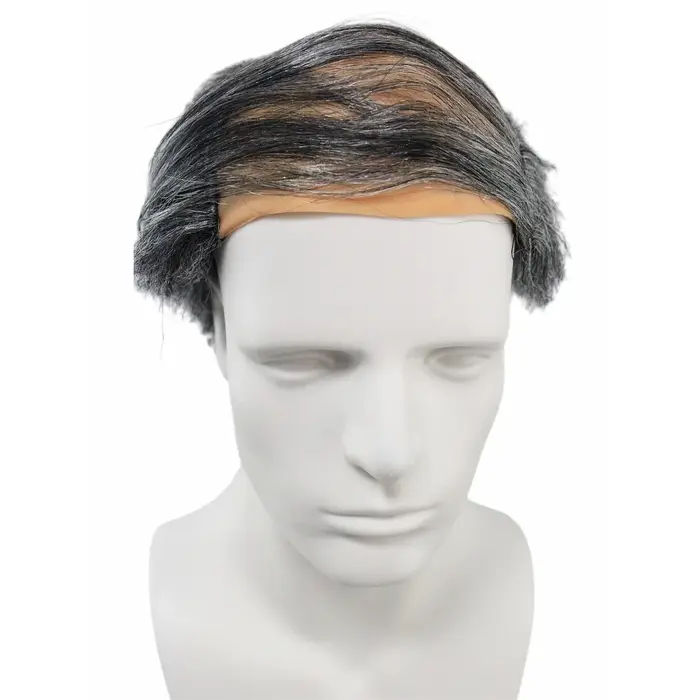 Perruque synthétique grise pour hommes âgés