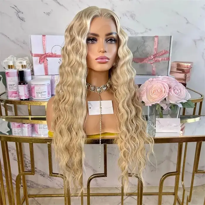 UNIQUEWIG – perruque Lace Wig synthétique longue de 26 pouces
