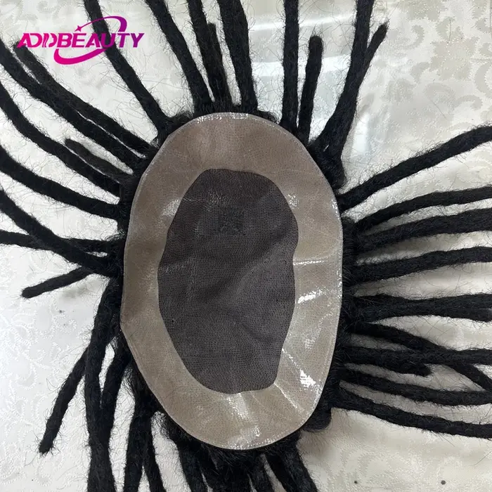 Dreadlocks homme cheveux prothèse Mono NPU hommes toupet