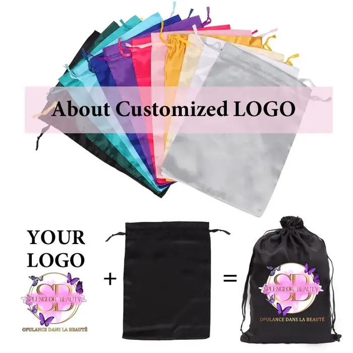 Sac en Satin pour Perruque