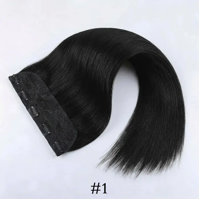 100% Clips brésiliens en une seule pièce Extension de cheveux naturel droit Remy cheveux humains Inv