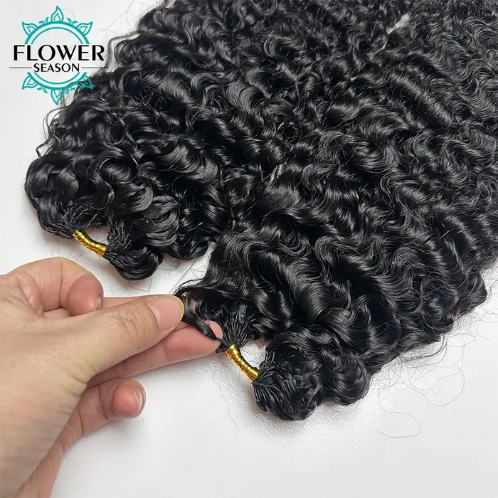 Extensions de cheveux humains au Crochet bouclé birman
