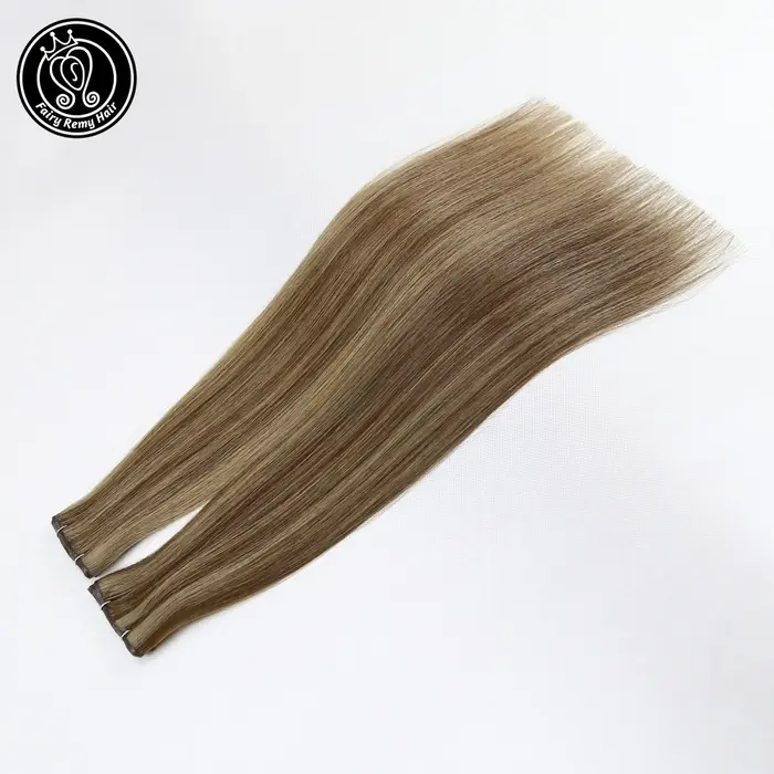Extensions de cheveux Genius Weft en cheveux humains à coudre