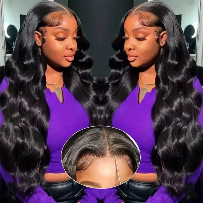 Perruques en cheveux humains ondulés