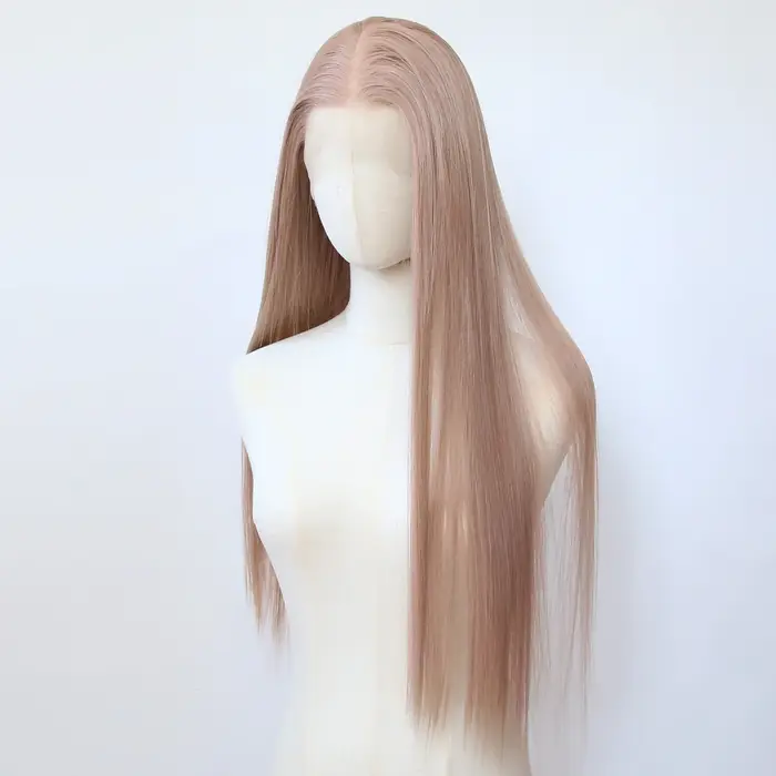 Perruque Lace Front Wig synthétique Rose