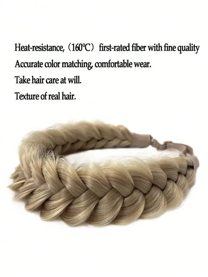 1 pièces tricot à la main tresse cheveux torsion bandeau tresses synthétiques élastique réglable postiche