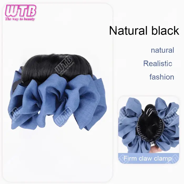 Nouvelle mode femmes chignon synthétique avec accessoires de cheveux pince à saisir Maruko tête perr