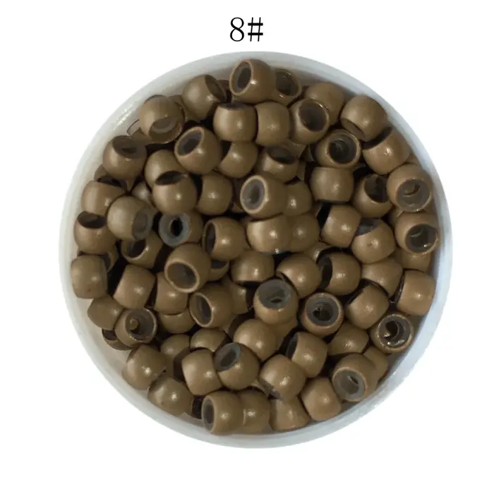 3000 pièces/lot, anneaux nano en silicone noir de 2