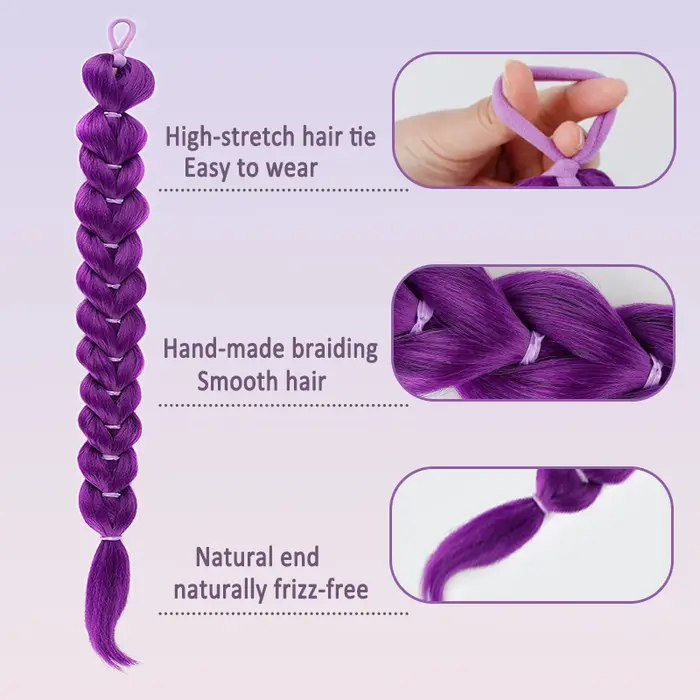 Extension de cheveux synthétiques pour femme