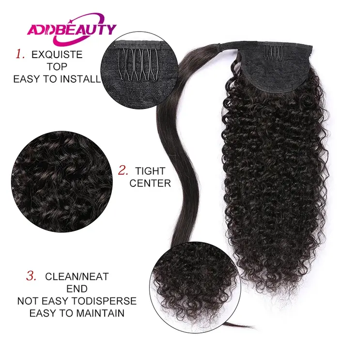 Extensions de cheveux humains à clips