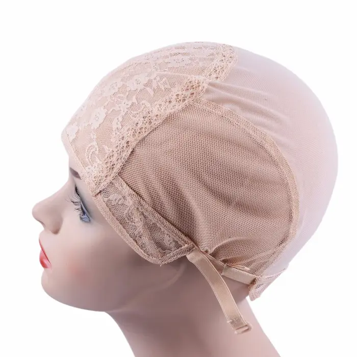 Bonnet de perruque blonde pour perruques exécutives avec sangle réglable à l'arrière