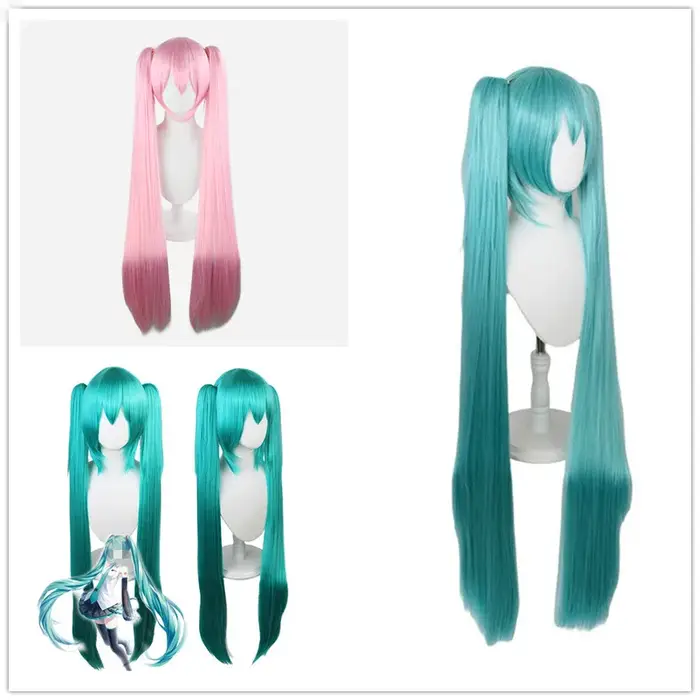 Perruque de cosplay Anime VOCALOID pour femmes