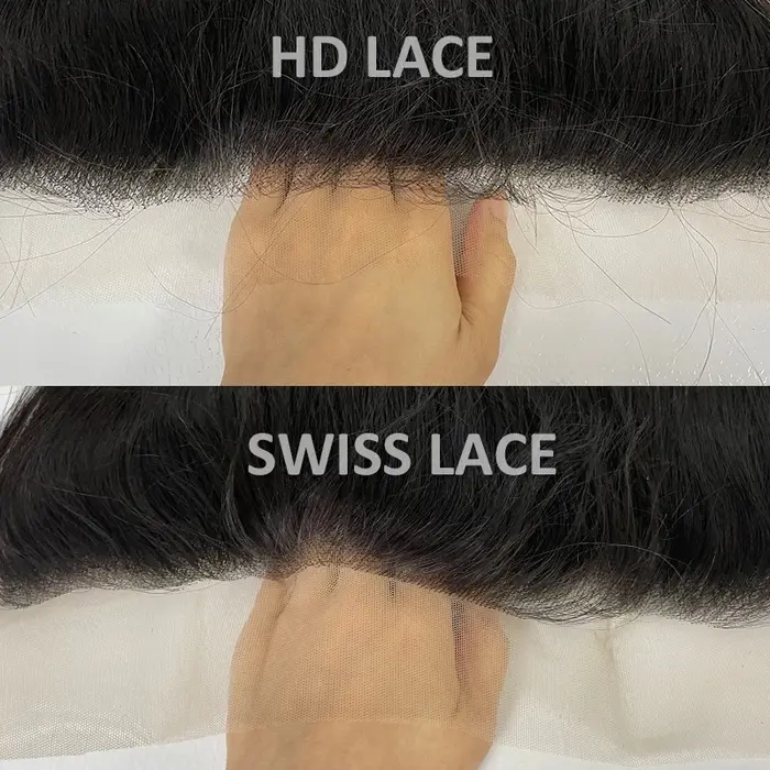 Mèches brésiliennes vierges brutes-Ali Queen Hair, 4x4, lace closure transparente HD, partie libre,
