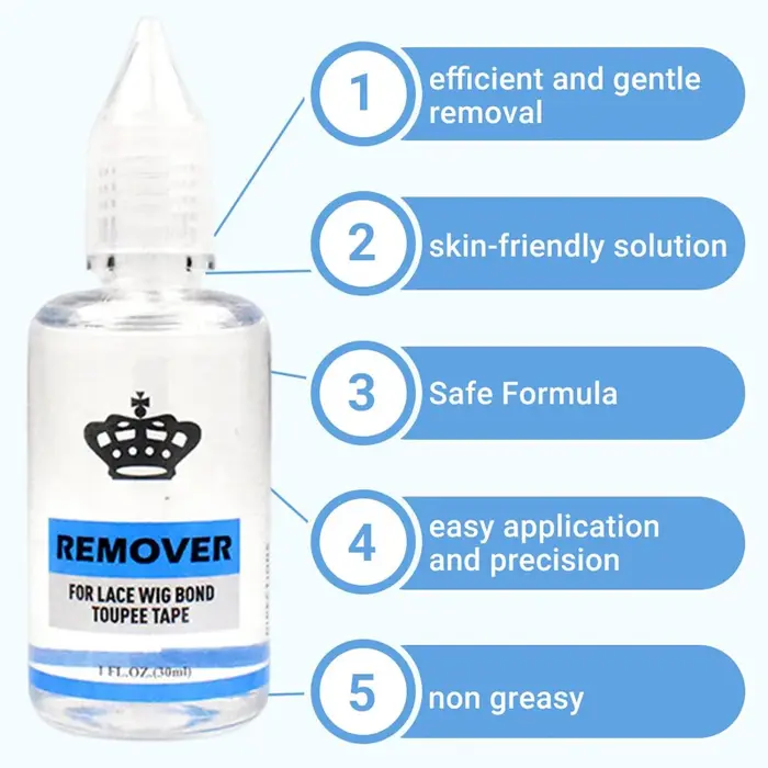 Dissolvant de colle liquide pour Extensions de cheveux