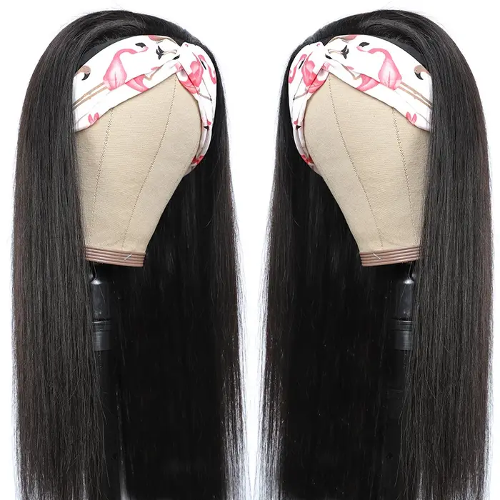MYLOCKcloser-Perruque Brésilienne Naturelle Remy, Cheveux Lisses, Sans Colle, Faite à la Machine, Li