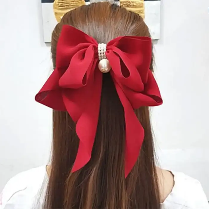Pince à cheveux en mousseline de soie