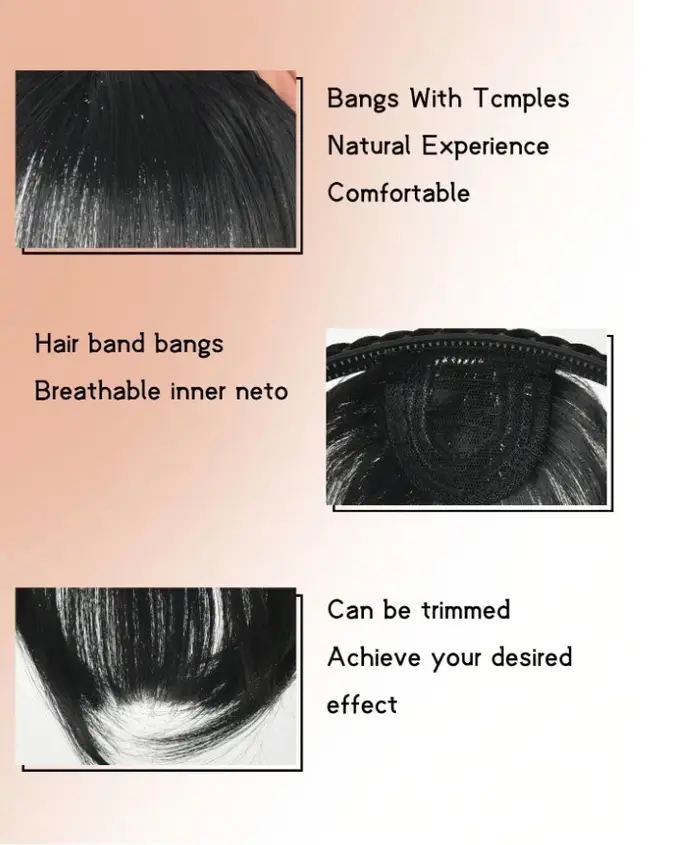 Frange de cheveux avec bandeau tressé