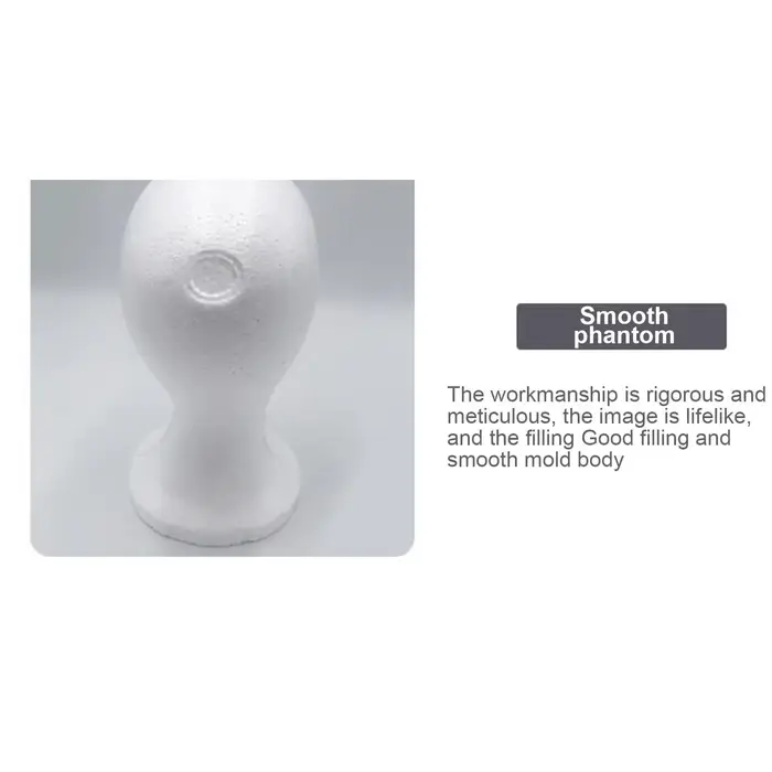 Tête de mannequin féminin en mousse