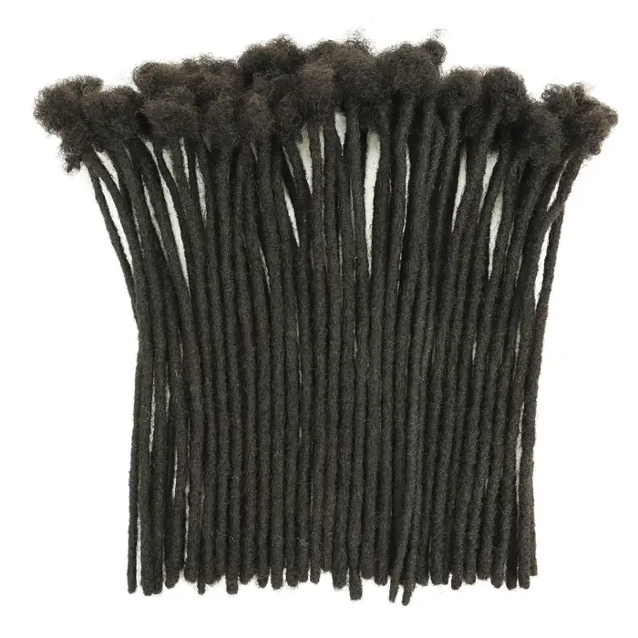 Dreadlock Extensions faites à la main pour hommes, femmes et enfants, 100% cheveux humains, largeur
