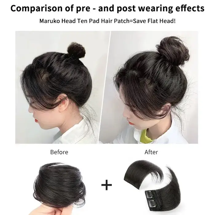 Chignon synthétique élégant et bouclé avec élastique