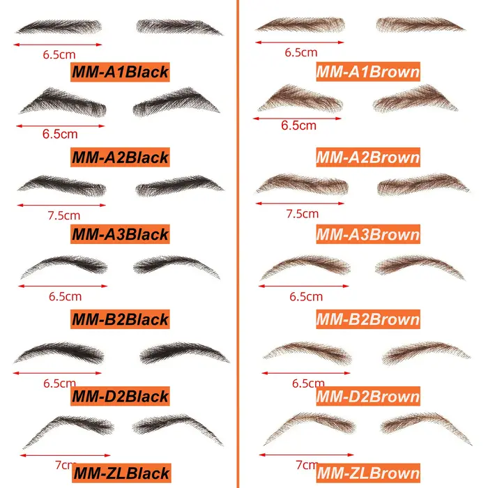 VEYDA Perruques à sourcils tressées en dentelle