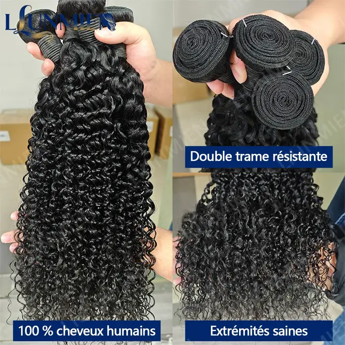 Tissage Cheveux Humains,Bundles Human Hair Extensions Cheveux,Meche Cheveux à Tresser,Tissage Bresil
