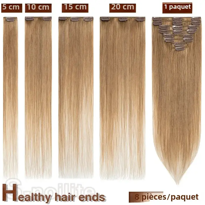 S-noilite Extensions de cheveux naturels 50-80g