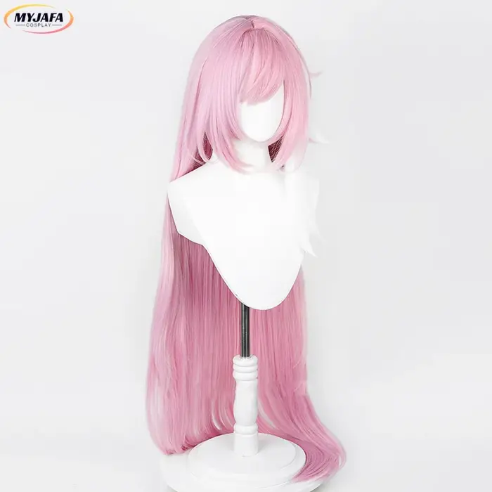 Perruque Cosplay Anime Impact 3 Elysia avec Frange