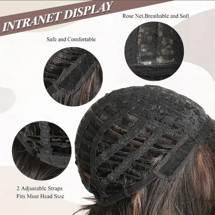 HAIRJOY cheveux synthétiques Bellatrix Lestrange perruque femmes brun foncé longs ondulés