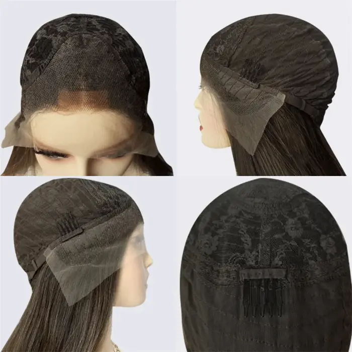 Perruque Lace Front Wig synthétique bouclée et profonde pour femmes