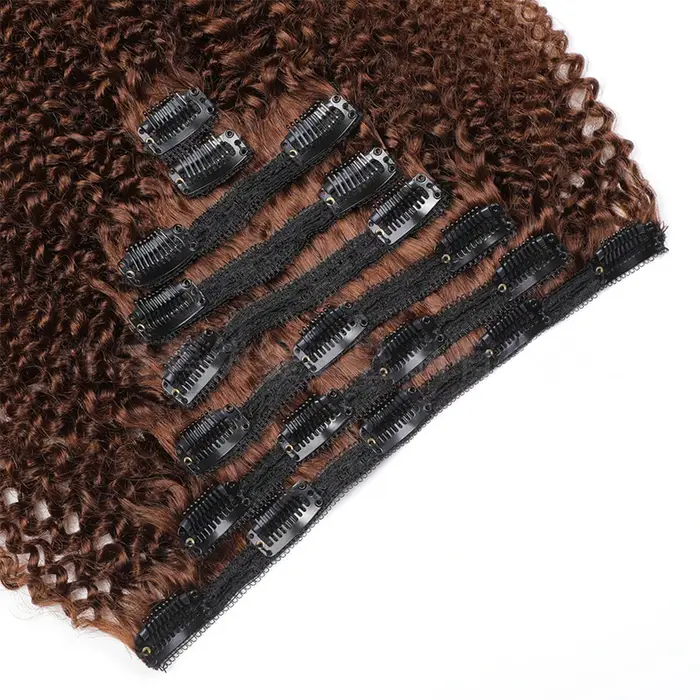 2 # 4 # Extensions de cheveux humains bouclés afro