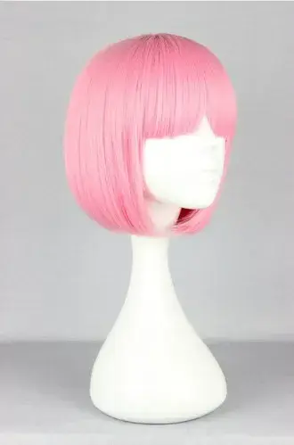 Fei-Show-Perruque Synthétique Rose