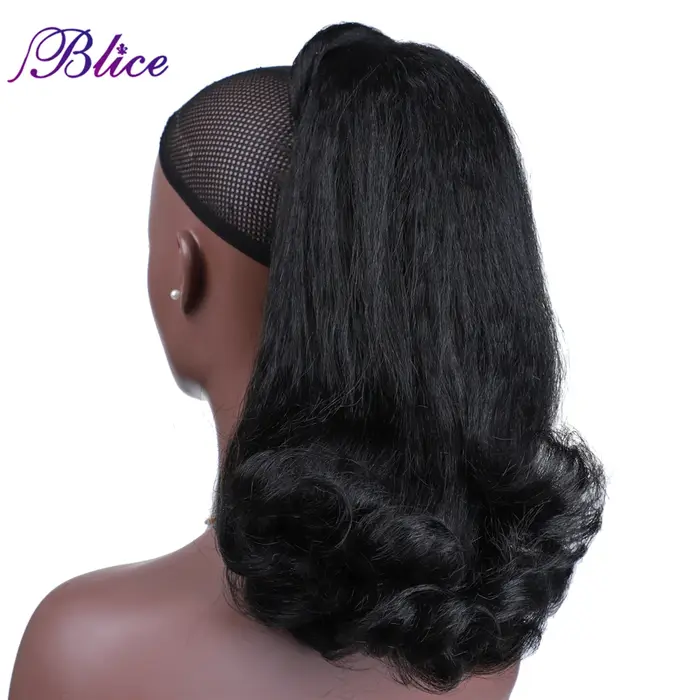 Blice-Extensions de Cheveux Synthétiques Crépus Lisses