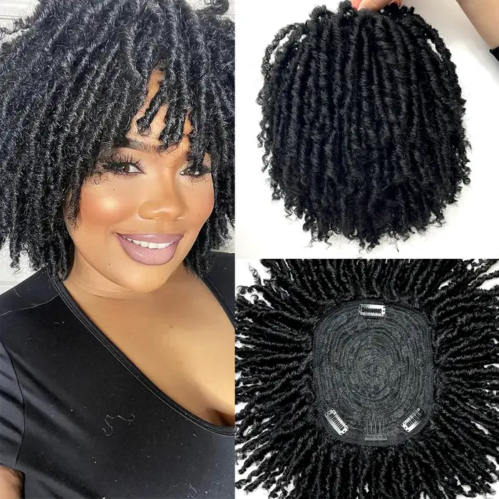 Demi-perruque tressée courte Dreadlock