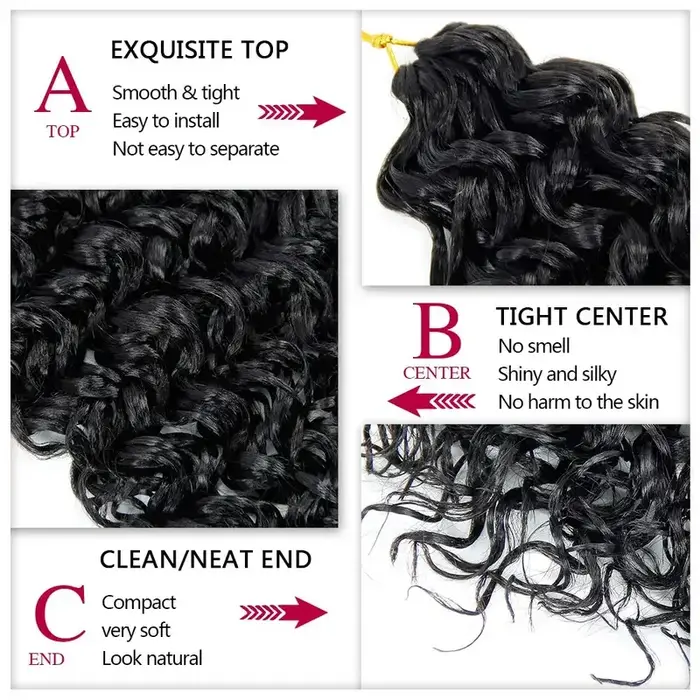 Extensions de cheveux humains brésiliens 12A, bouclés en spirales petites, bouclés crépus, pour croc