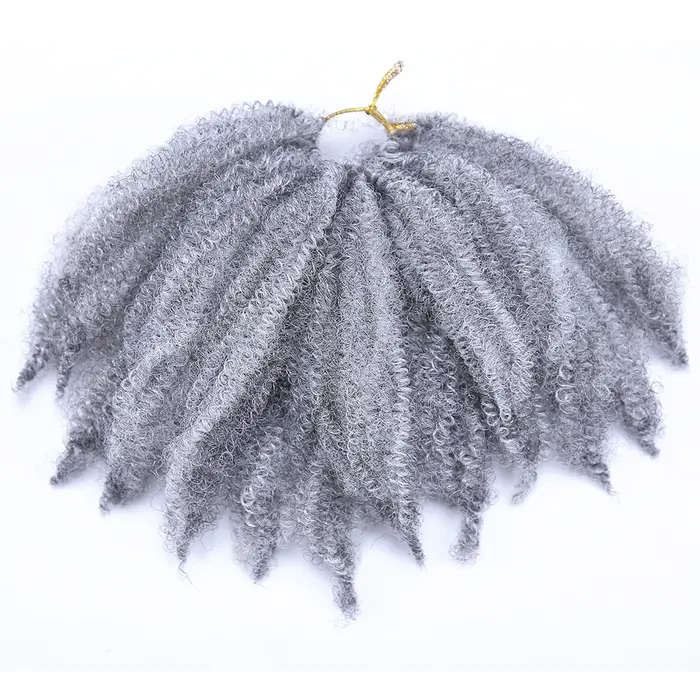 Marley tresses cheveux synthétiques 8 pouces doux Afro crépus torsion Crochet tresse Extensions