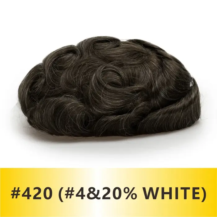 Prothèse capillaire naturelle pour hommes