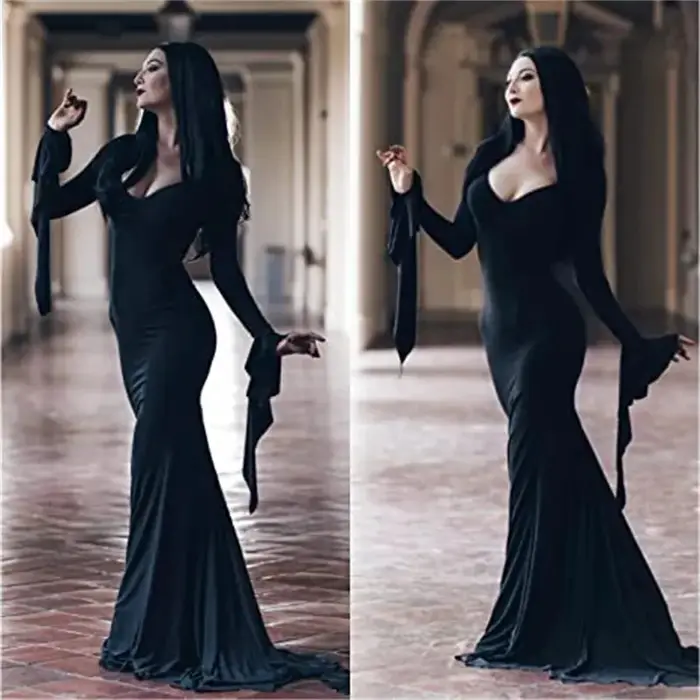 Perruque de Cosplay de la famille Addams