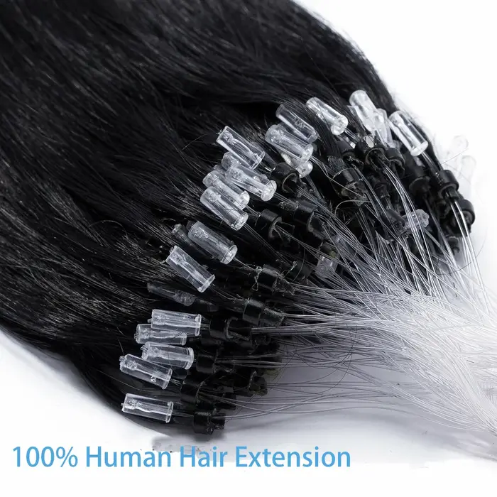 Extensions de cheveux humains droits pour femmes 100g ligne de pêche Extension de cheveux brésilien 