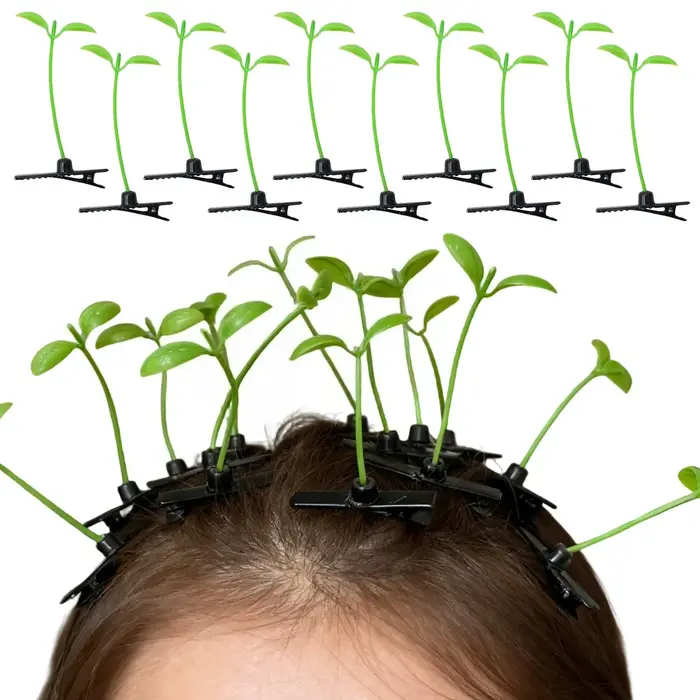 Pinces à cheveux mignonnes en forme de pousses de haricots