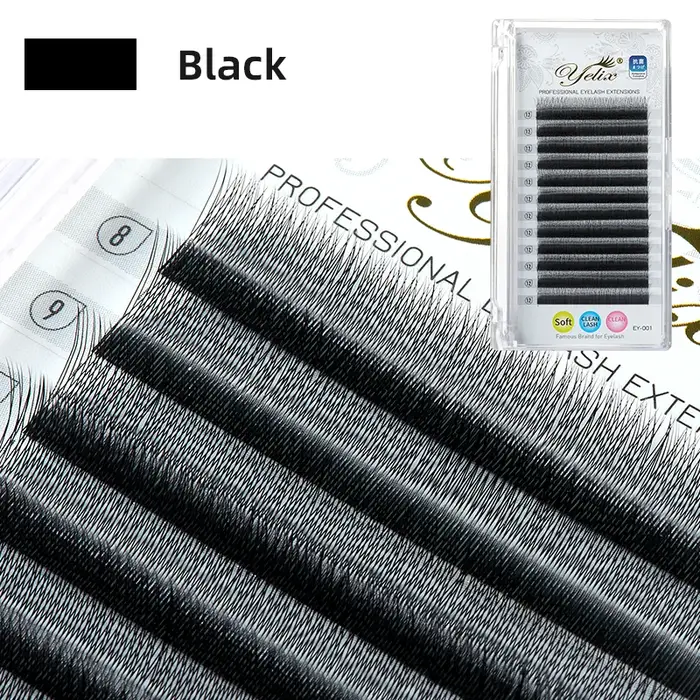 Yelix – cils 2D en forme de Y à pointe unique, tissés à la main, Premium B C D L M, fournitures d'ex